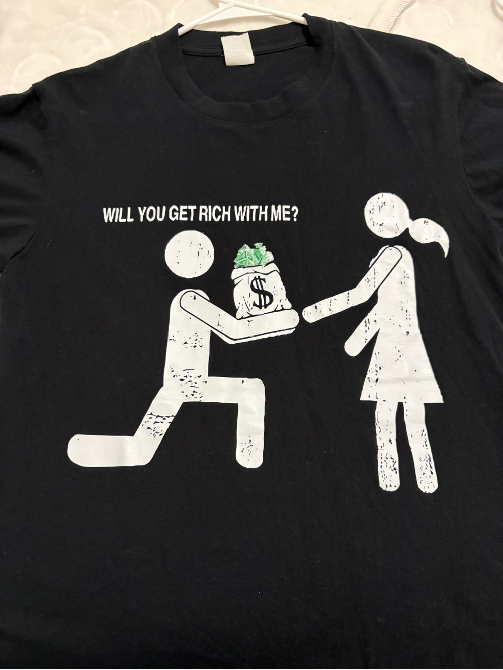 Will You Get Rich With Me? Black Graphic Tee